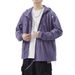 Men's Summer UV Protection Shirt - UPF50+ Lightweight Breathable Sun Hoodie, Loose Fit Outdoor Sports Jacket With Zip Pocket (Black/White/Gray/Green)_viptrois.com