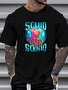Squid Squad Sea Animal Ocean Lover Octopus Friends Baseball Cap Snapback Caps Knitted Hat Stretched Casual Graphic Comfortable Fashion Streetwear_viptrois.com