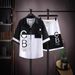 Men's Clothing Thin Shirt Suit Youth Fashion Trend Short Sleeved Shorts Handsome Shirt Two Piece Suit_viptrois.com