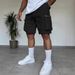 Men's Clothing Shorts Beach Casual Pants Large Loose Solid Color Drawstring Shorts_viptrois.com