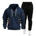 WDCHAOYUE Hoodie Men's Zip Hooded Jacket Sweat Jacket Zip Sweater Casual Work Jumper With Pockets And Zip Arm Rest_viptrois.com