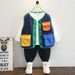 Mother & Kids New Baby Spring And Autumn Clothes New Children's Polar Fleece Children's Spring Waistcoat Warm Vest_viptrois.com