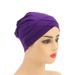 high quality modal forehead cross turban hat high elastic solid color adult pullover bottom elastic hat_viptrois.com