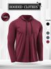 Men's Performance Hoodie - Moisture-Wicking Slim Fit Running Top For Autumn & Winter, Lightweight Quick-Dry Fitness Wear With Adjustable Hood_viptrois.com