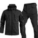 Men's Clothing Men's Shark Skin TAD Softshell Jacket Set Waterproof Warm Winter Cycling Pants Outdoor Sports_viptrois.com