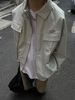 Men's Clothing Heavy Retro Metal Button PU Leather Jacket Short Zipper Pocket Trendy Brand Jacket Top_viptrois.com