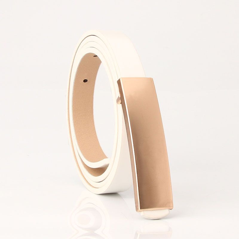 Women's Belts smooth buckles, fashionable and versatile, plate buckles, thin belts, dress clothing, decorative pants belts, dropshipping_viptrois.com