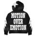 Hip Hop Retro Style Hoodie Unique Letter Print Loose Fit Zip Up Cardigan Men's Clothing_viptrois.com