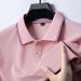 Men's Clothing Summer New Men's Short Sleeved Polo Shirt Fashionable Casual Men's Seamless Short Sleeved Lapel Quick Drying New Men's Clothing_viptrois.com