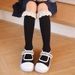 Kid's Clothing Girls socks autumn and winter lace stockings girls students pile socks princess jk calf socks comfortable all match cotton socks_viptrois.com
