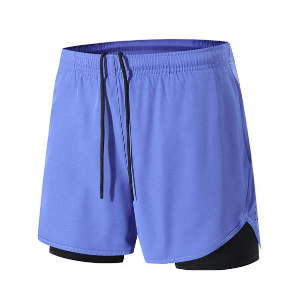 Men's Clothing Summer Fitness Quick Drying Large Size European And American Sports Shorts Unisex Double Layer Marathon Sports Shorts Fitness Pants_viptrois.com