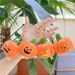 Halloween Pumpkin Keychain Plush Toy - Cute Backpack Charm, Ghost & Jack-O-Lantern Accessory (9-12cm, Ultra-Soft Short Plush, PP Cotton Filled)_viptrois.com