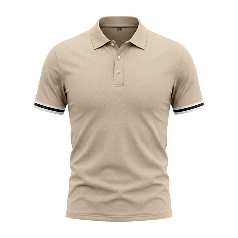 Men's Clothing Men's Summer Shirt Button Down Collar Sporty Casual Color Blocking Short Sleeves T-Shirt For Formal & Casual_viptrois.com