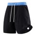 Men's Color Blocked Beach Shorts New Summer Style Thin Nylon Mid Length Casual And Breathable_viptrois.com