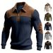 Men's & Women's Zip-Up Knit Sweater – Classic Stand Collar Embroidered Pullover For Casual & Work (Gray/Army Green/Navy/Khaki/Black, S-Xxxl)_viptrois.com