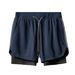 Men's 2024 New Summer Casual Shorts Men's Training Fitness Three-Point Pants Thin Sports Running Casual Pants Summer beach pants for men_viptrois.com
