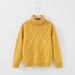Mother & Kids 2024 New Children's Turtleneck Chunky Fall/Winter Jumper With Extra Pile For Kids_viptrois.com