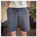 Summer Men's Ice Silk Sports Shorts Thin Five Point Loose Fit Versatile White Four Point Beach Pants_viptrois.com