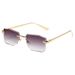 Women's Polygonal Frameless Sunglasses - Cut Edge Design, UV400 Protection, Fashion Statement Fashion Trends Hot-selling_viptrois.com