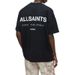 All Saints Underground Sanctum Cotton Women's T-Shirt Long Sleeve Crew Neck Graphic Print Casual Top For Women_viptrois.com