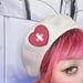 Harajuku Y2K Millennial Hot Sweet Soft Girl Heart Cross Embroidered Beret Beanie Hat_viptrois.com