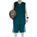Men's Clothing Sports Suit Men's Summer New Style Trend Youth Sleeveless Student Loose Quick Drying Sleeveless Fashion Basketball Uniform_viptrois.com