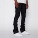 Men's Stretch Denim Stacked Pants - Patchwork Straight Leg Jeans For Streetwear & Urban Fashion_viptrois.com