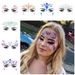 Halloween Edm Electronic Music Festival Face Stickers Eyebrow Stickers Diamond Resin Diamond Carnival Diamond Stickers Masquerade Face Decoration_viptrois.com