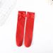 Kid's Clothing Children's Socks Autumn And Winter National Style Trend Bow Big Red Calf Socks Girls Princess Style New Year Red Cotton Socks_viptrois.com