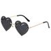 Men's Sunglasses Trendy Street Shooting Stage Catwalk Glasses Men's Personality Peach Heart Flame Party Glasses_viptrois.com