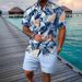 Men's Summer T-shirt Shirt Set Casual Loose Short Sleeve Shorts Sweat-absorbing Breathable_viptrois.com