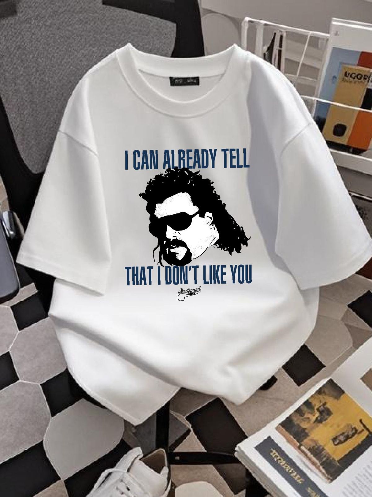 Eastbound & Down Kenny Powers I Can Already Tell White T-shirt Stretched Fashion Homme Summer Soft Breathable Comfortable Casual_viptrois.com