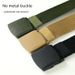 Factory Direct supply cross-border 38 wide nylon tactical belt men's and women's same outdoor metal-free canvas military training Belt_viptrois.com
