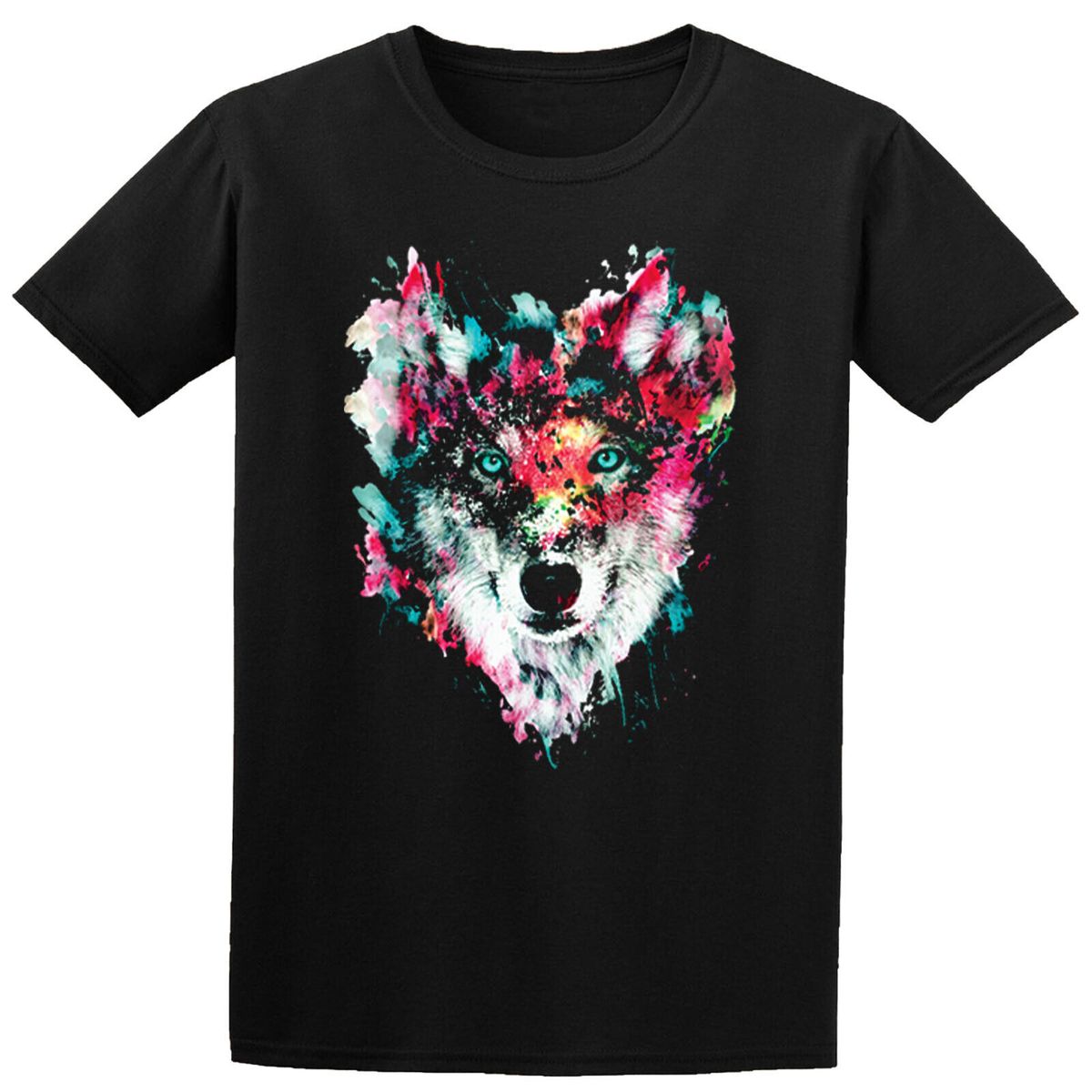 Wolf Boys Girls Teen 100% Cotton T-shirt Mens Womens Tees Tops #D #P1 #PR_viptrois.com