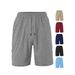 Premium Products Men's TK Cargo Tray Summer Loose Breathable Micro Elastic Towel Jacquard Fabric Men's Casual Shorts_viptrois.com