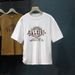 Men's Trendy Short Sleeve T-Shirt American Style Loose Fit plus Size Crew Neck Casual Summer Breathable Printed Top_viptrois.com