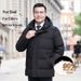 Pure Men's Jacket Short Thickened Winter Business Dad Style White Duck Down Plus Size Warm Coat Cold Resistant_viptrois.com
