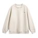 Vintage-Inspired Heavyweight Polo Collar Sweatshirt For Men - Textured Jacquard Long Sleeve Pullover With Retro Style (Black, Off-White)_viptrois.com