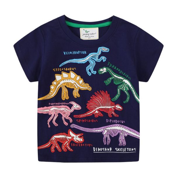 mother&kids clothing spring and summer new children's T-shirts Luminous dinosaur new short-sleeved tops children's T-shirts factory wholesale_viptrois.com
