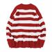 Men's Clothing Jacquard Hole Hollow Round Neck Sweater Men's Street Loose Long Sleeved Knitted Pullover Sweater_viptrois.com