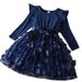 Mother Kids Princess Dress Children's Birthday One Year Old Dress_viptrois.com