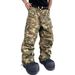 Men's Overalls American Street Style Camouflage Outdoor Activities Straight Casual Pants_viptrois.com