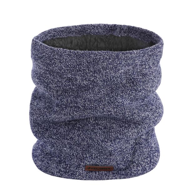 Women's Scarves winter double-layer velvet scarf outdoor pullover warm knitted neck sleeve thickened_viptrois.com