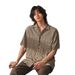 Men's Japanese Retro Style Draped Short Sleeved Shirt Trendy Casual Loose Fit Half Sleeve Thin Top For Summer_viptrois.com