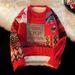 Pure Heavyweight Fleece-Lined Thick For Men Winter Trendy Loose Lazy Style Christmas Knitted Sweater Couple Outfit Cardigan_viptrois.com