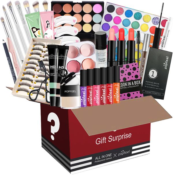 Sets Hit Popfeel Blind Makeup Combination Set Eye Shadow Foundation Cosmetics Gift Box Color Number POP003_viptrois.com