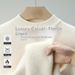 Basic Men's Sweater Half Turtleneck Fleece Lined Thickened Casual Versatile Base Knitwear For Men Dad's Outfit_viptrois.com