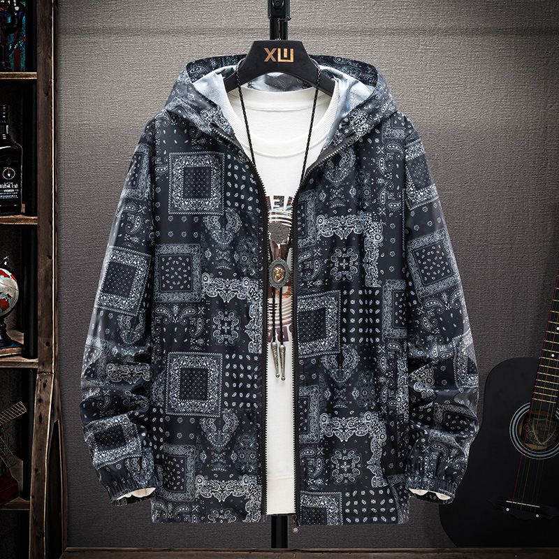 Men's Clothing Hooded sun protection clothing men's ultra-thin breathable ice silk jacket summer 2024 new trend Chinese style sun protection clothing_viptrois.com