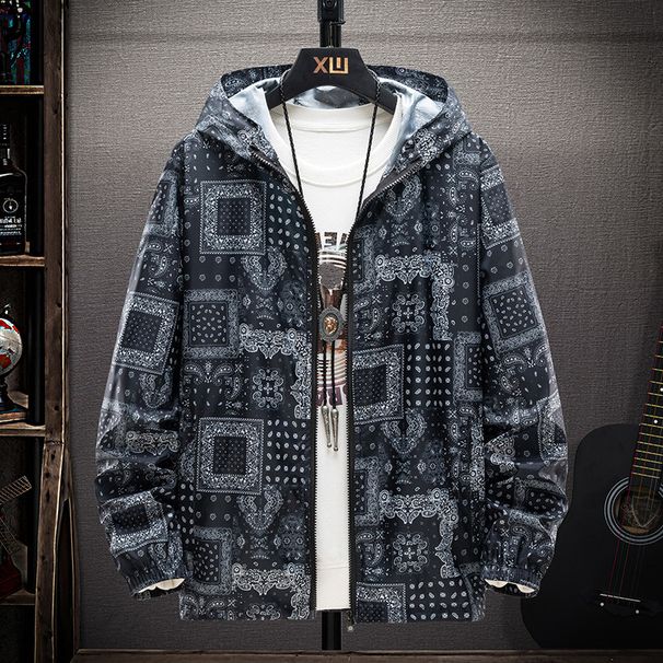 Men's Clothing Hooded sun protection clothing men's ultra-thin breathable ice silk jacket summer 2024 new trend Chinese style sun protection clothing_viptrois.com