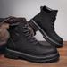 European Warm Series Dahuang 2025 Autumn High-top Martin Men's Korean Version Versatile Thick-soled Work Short Boots Trendy Shoes_viptrois.com